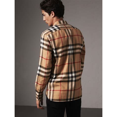 burberry men shirt white|burberry flannel shirt men's.